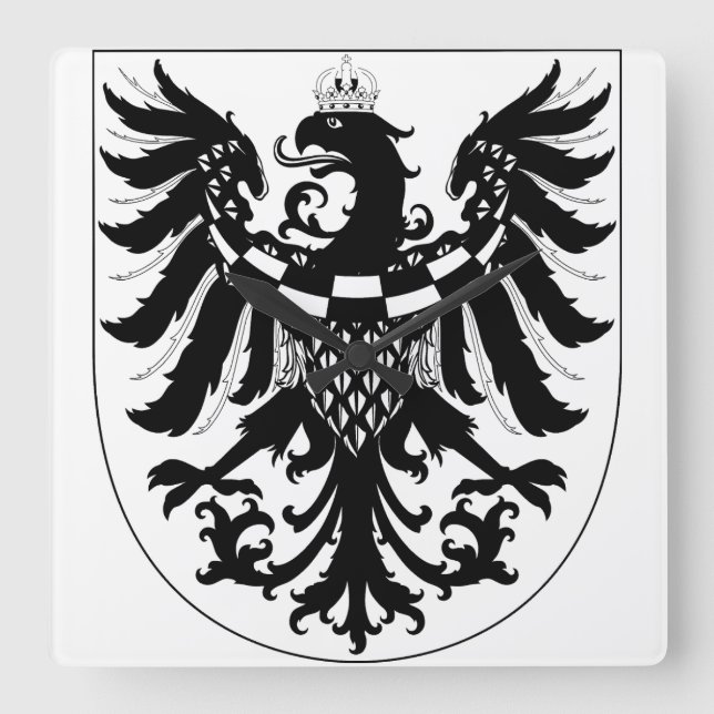 Coat of arms of Carniola Square Wall Clock (Front)