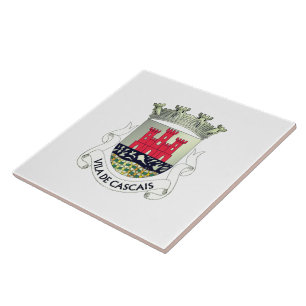 Coat of Arms of Cascais, Portugal Ceramic Tile