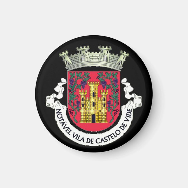 Coat of Arms of Castelo de Vide, Portugal Magnet (Front)