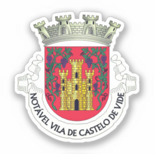 Coat of Arms of Castelo de Vide, Portugal Sticker