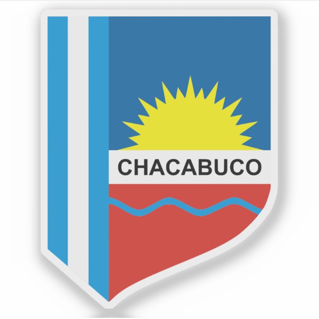 Coat of arms of Chacabuco partido, Argentina Sticker (Front)