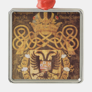 Coat of Arms of Charles V  of the 23rd Chapter Metal Ornament