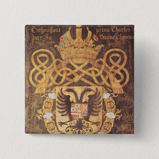 Coat of Arms of Charles V  of the 23rd Chapter Pinback Button (Front)
