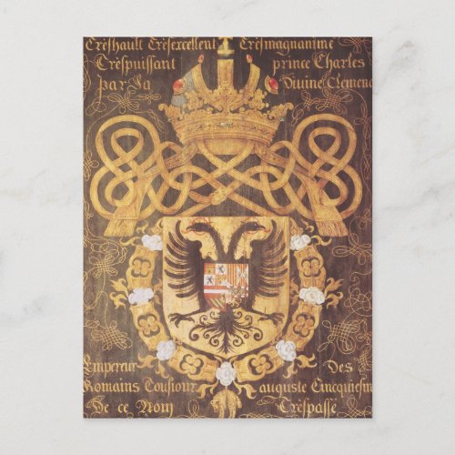 Coat of Arms of Charles V  of the 23rd Chapter Postcard