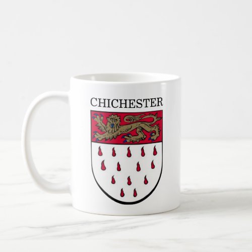 Coat of Arms of Chichester West Sussex England Coffee Mug