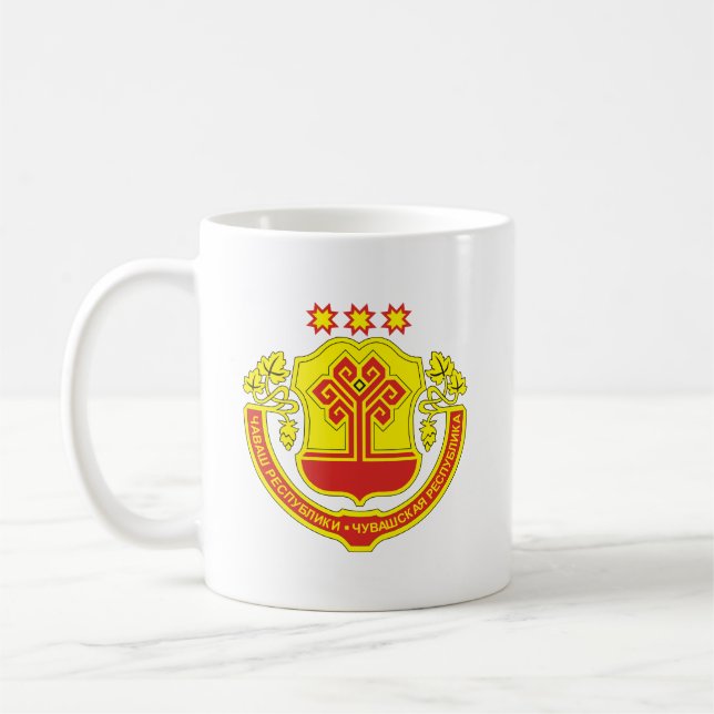 Coat of arms of Chuvashia Coffee Mug (Left)