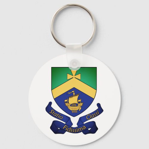 Coat of Arms of Cobh County Cork Ireland Keycha Keychain