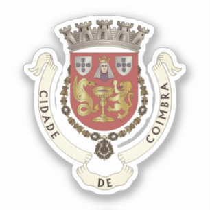 Coat of Arms of Coimbra, PORTUGAL Sticker