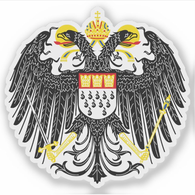 Coat of arms of Cologne (Köln), Germany Sticker (Front)
