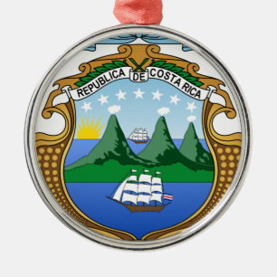 Coat of arms of Costa Rica - Escudo de Costa Rica Metal Ornament
