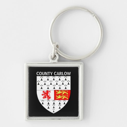 Coat of Arms of County Carlow Republic of Ireland Keychain