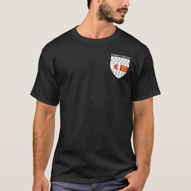 Coat of Arms of County Carlow, Republic of Ireland T-Shirt (Front)