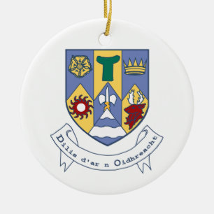 Coat of Arms of County Clare, Ireland Ceramic Ornament