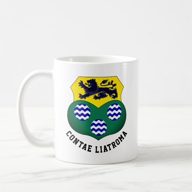 Coat of Arms of County Leitrim, Ireland Coffee Mug (Left)