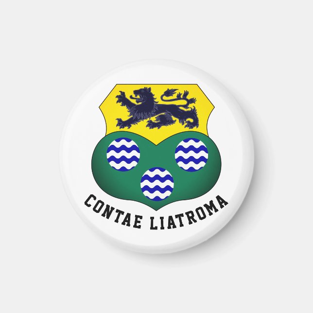 Coat of Arms of County Leitrim, Ireland Magnet (Front)