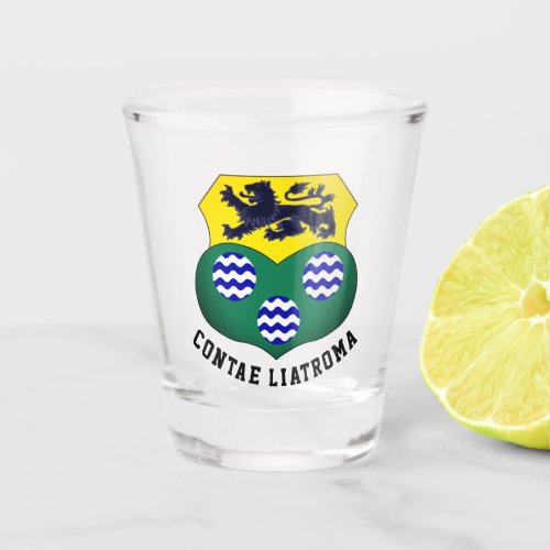 Coat of Arms of County Leitrim Ireland Shot Glass