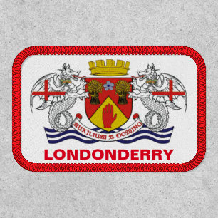 Coat of arms of County Londonderry, N. Ireland Patch
