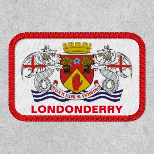 Coat of arms of County Londonderry N Ireland Patch
