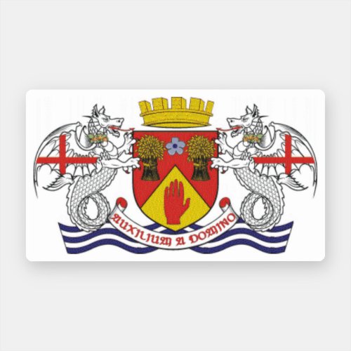 Coat of arms of County Londonderry N Ireland Sticker