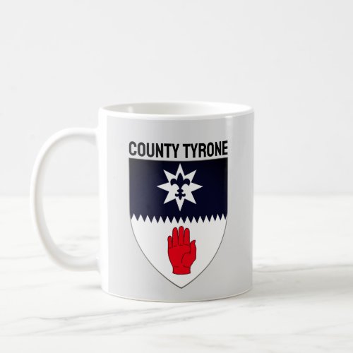 Coat of Arms of County Tyrone Northern Ireland Coffee Mug