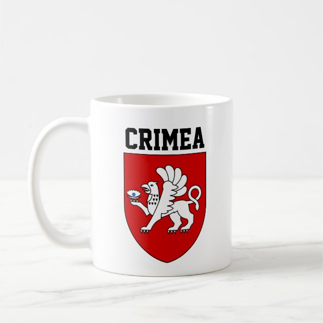 Coat of Arms of Crimea Coffee Mug (Left)
