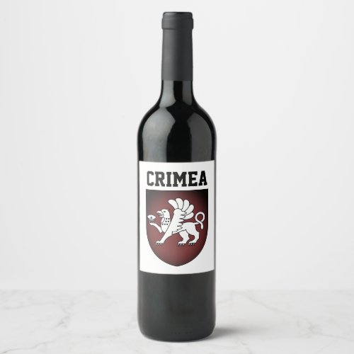 Coat of Arms of Crimea Wine Label