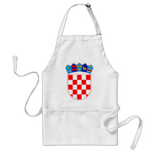Coat of arms of Croatia, Croatian Emblem, Hrvatska Adult Apron