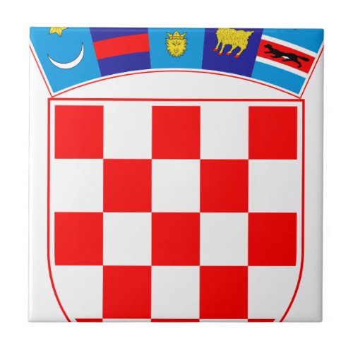 Coat of arms of Croatia Croatian Emblem Hrvatska Ceramic Tile