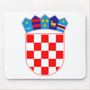 Coat of arms of Croatia, Croatian Emblem, Hrvatska Mouse Pad