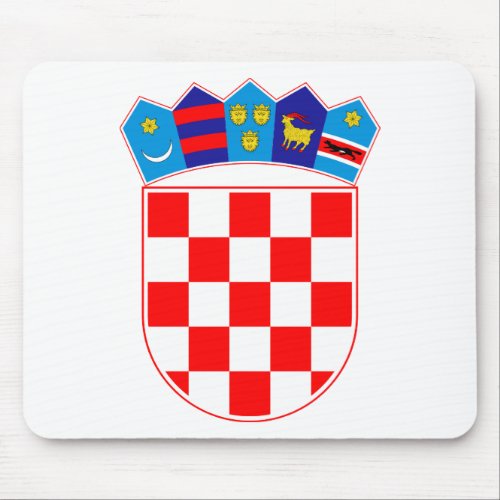Coat of arms of Croatia Croatian Emblem Hrvatska Mouse Pad