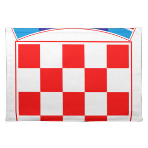 Coat of arms of Croatia, Croatian Emblem, Hrvatska Placemat