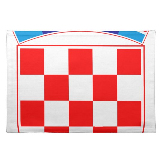 Coat Of Arms Of Croatia Croatian Emblem Hrvatska Placemat