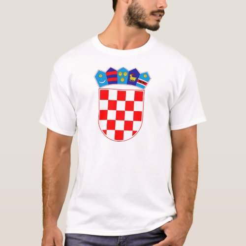 Coat of arms of Croatia Croatian Emblem Hrvatska T_Shirt