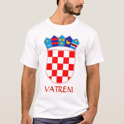 Coat of Arms of Croatia Vatreni T_Shirt