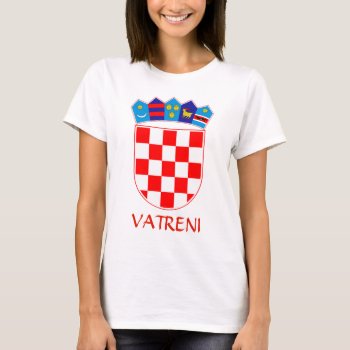 Coat Of Arms Of Croatia Vatreni T-shirt by abbeyz71 at Zazzle