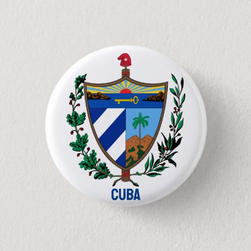 Coat of arms of Cuba Button