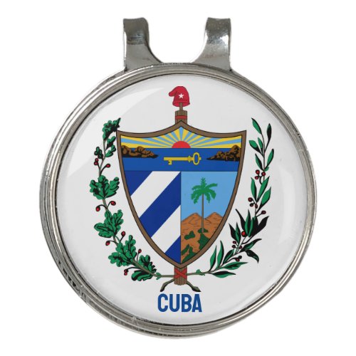 Coat of arms of Cuba Golf Hat Clip