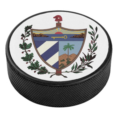 Coat of arms of Cuba Hockey Puck