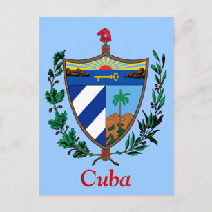 Coat of arms of Cuba Postcard
