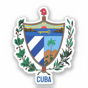 Coat of arms of Cuba Sticker