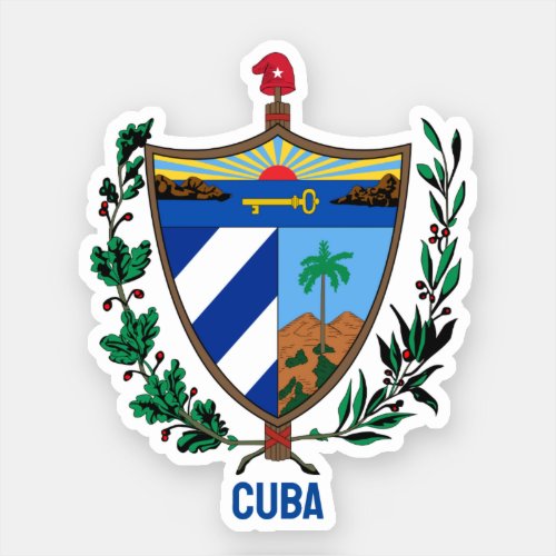Coat of arms of Cuba Sticker