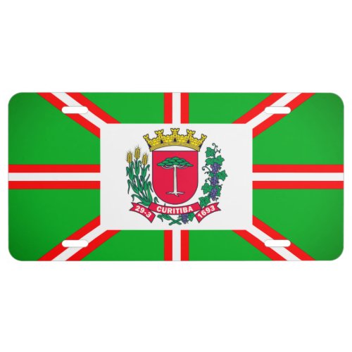 Coat of Arms of Curitiba Brazil License Plate