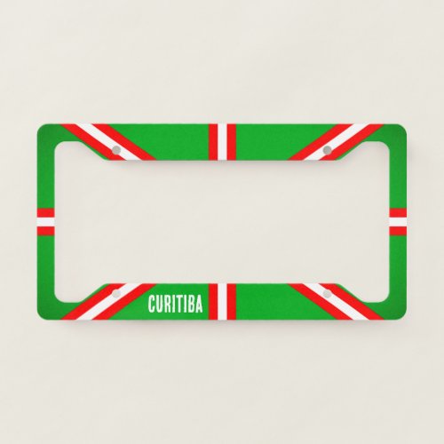 Coat of Arms of Curitiba Brazil License Plate Frame