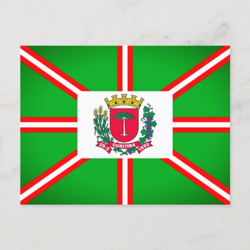 Coat of Arms of Curitiba Brazil Postcard