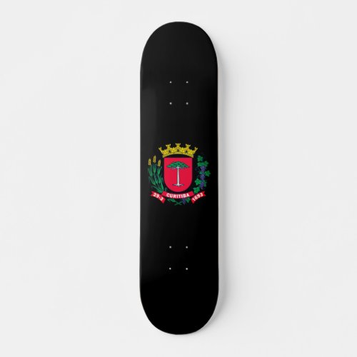 Coat of Arms of Curitiba Brazil Skateboard