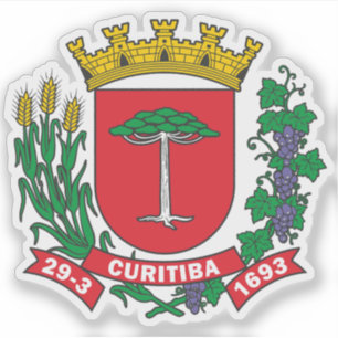 Coat of arms of Curitiba, Brazil Sticker