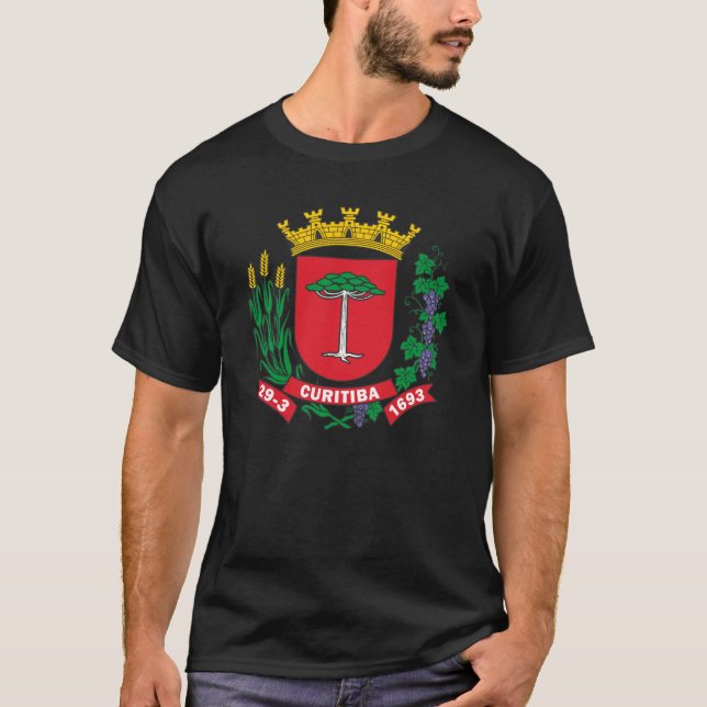 Coat of Arms of Curitiba, Brazil T-Shirt (Front)