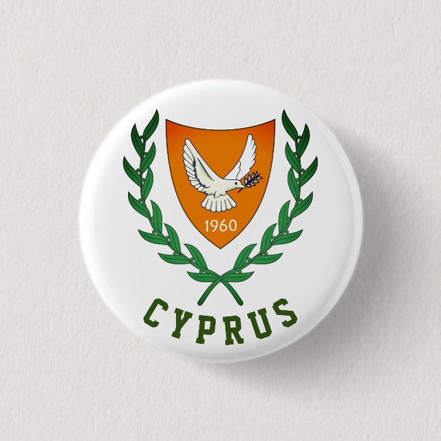 Coat of Arms of CYPRUS Button (Front)