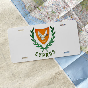Coat of Arms of CYPRUS License Plate