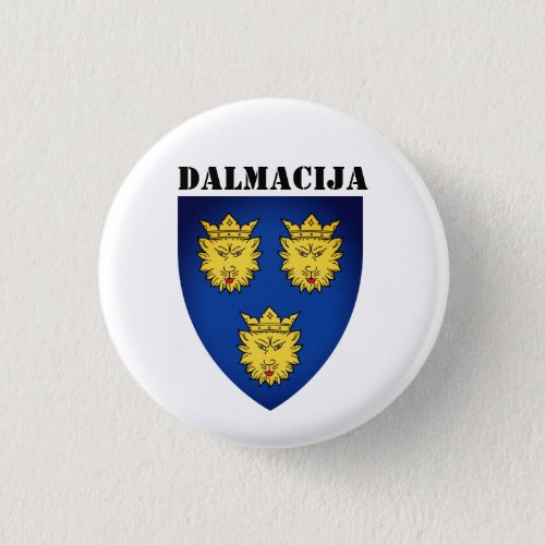 Coat of Arms of Dalmatia Croatia Button